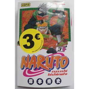 ​Naruto Tome 3 Masashi Kishimoto 2002 VG+